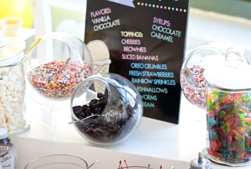 Custom Sundae Bar Signage