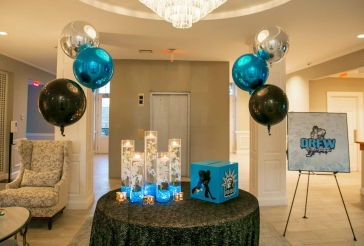 Metallic Orbz Entrance Decor