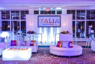 Bat Mitzvah Logo Backdrop