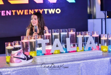 Neon Candle Lighting Display