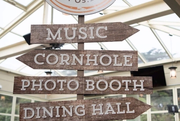 Camp Themed Directional Sign