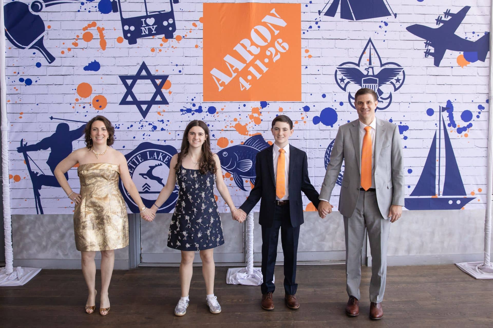 Custom Mural For A Home Depot Theme Bar Mitzvah at Current, NYC