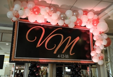 Custom Backdrop with Balloon Garland