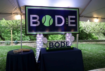 Tennis Themed Logo Sign