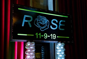 Neon Themed Bat Mitzvah Backdrop