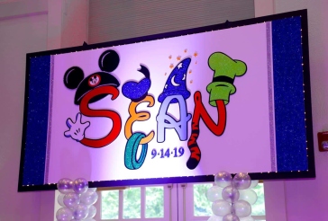 Disney Themed Logo Backdrop
