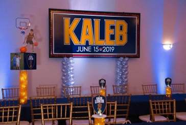 Basketball Logo Backdrop