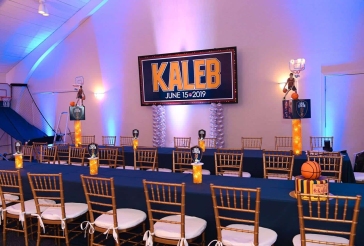 Bar Mitzvah Name Backdrop