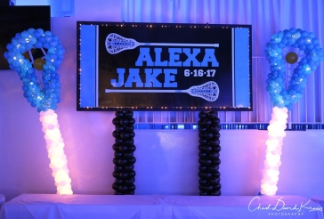 Lacrosse Themed Backdrop