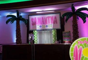 Glittered Name Backdrop