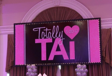 Bat Mitzvah Logo Backdrop