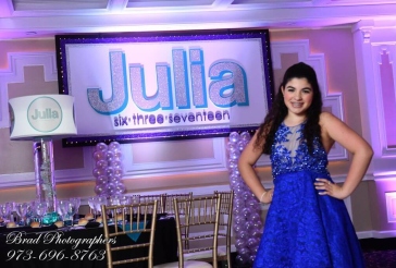 Bat Mitzvah Logo Backdrop