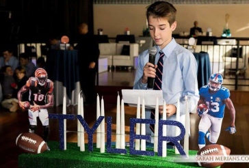 Football Themed Candle Lighting Display