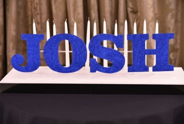 Bar Mitzvah Candle Lighting Display