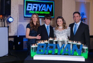 LED Bar Mitzvah Candle Lighting