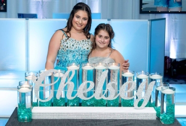 LED Bat Mitzvah Candle Lighting