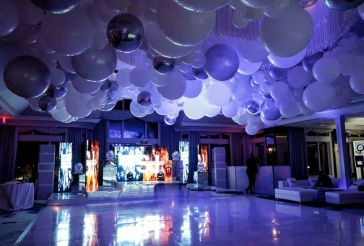 White and Silver Ceiling Sculpture