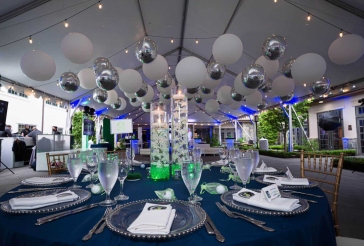 Balloons Over Tent Dance Floor