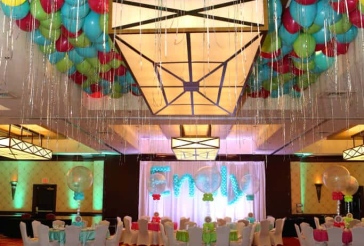 Multi-Colored Ceiling Balloons