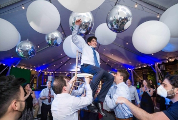 Balloons Over Tent Dance Floor