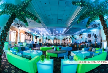 Bubble Balloons over Dance Floor