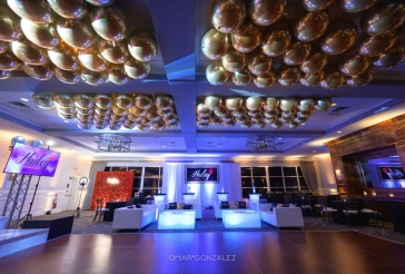 Gold Metallic Orbz Ceiling