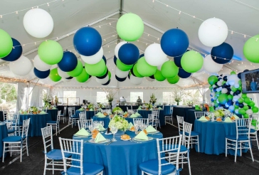Balloon Tent Ceiling Treatment