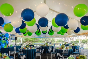 Balloon Tent Ceiling Treatment
