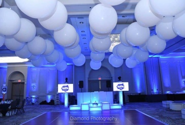 White Balloon Ceiling Treatment