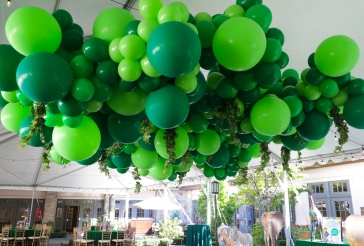 Ceiling Greenery Balloon Garland