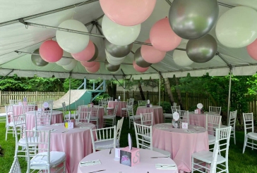 3' Balloons Tent Ceiling Treatment