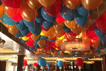 Circus Themed Ceiling Balloons