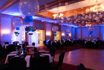 Underwater Bubble Balloons over Dance Floor