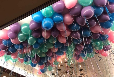 Pastel Colored Ceiling Balloons