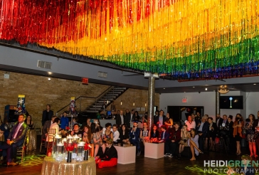 Rainbow Fringe Ceiling Swag