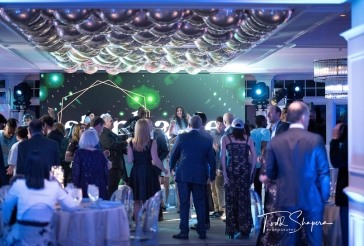 Metallic Orbs Ceiling