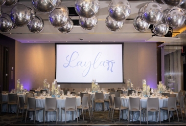 Metallic Orbs Ceiling Decor