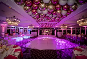 Gold and White Orbs Ceiling