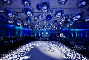 Silver and Blue Metallic Orbz