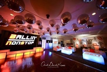 Metallic Silver Ceiling Orbz