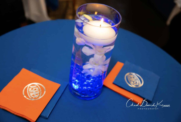 Mini Orchid Cocktail Centerpiece