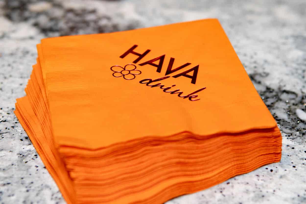 Custom Flower Themed Cocktail Napkins