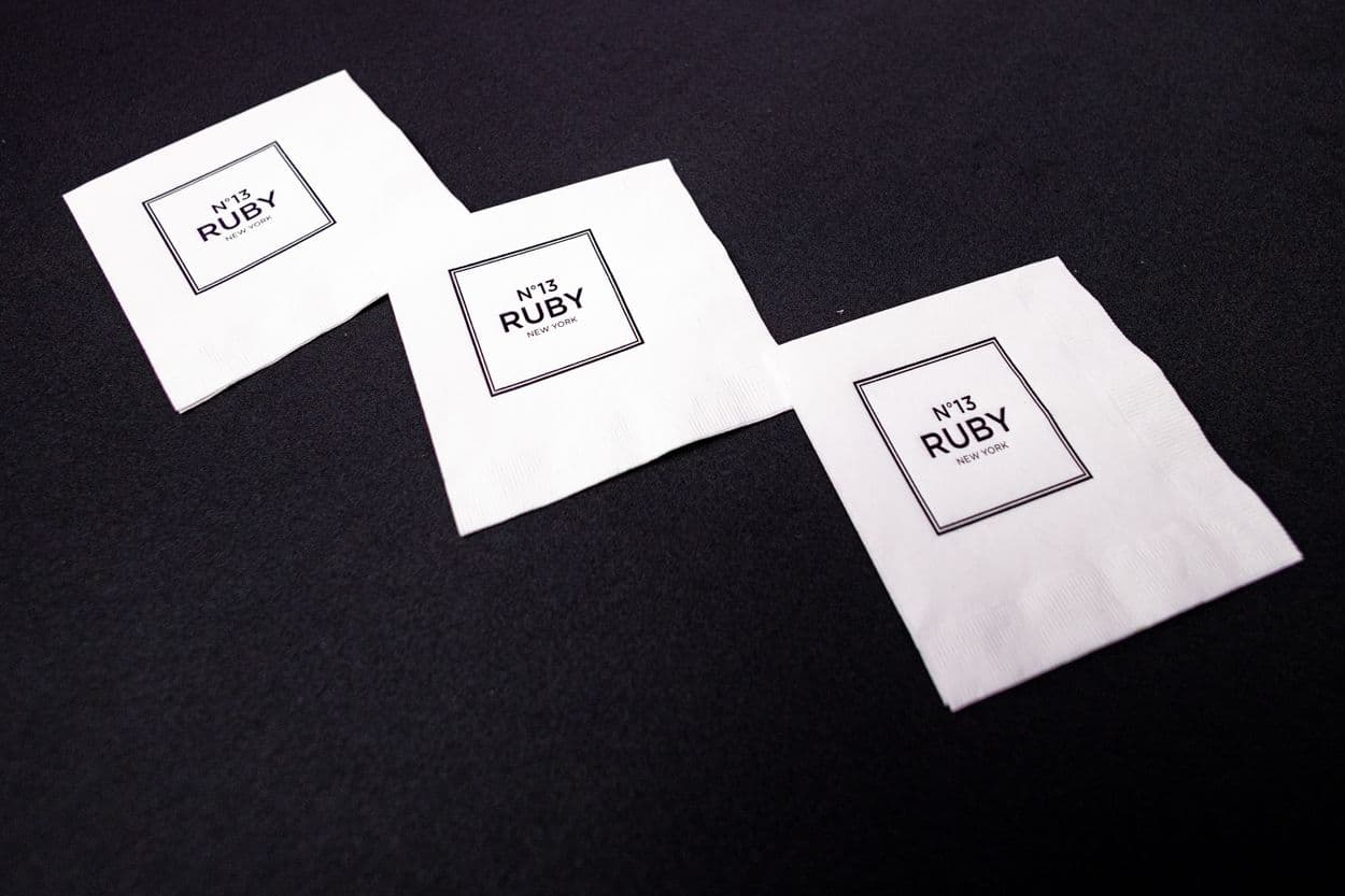 Custom Chanel Themed Cocktail Napkins