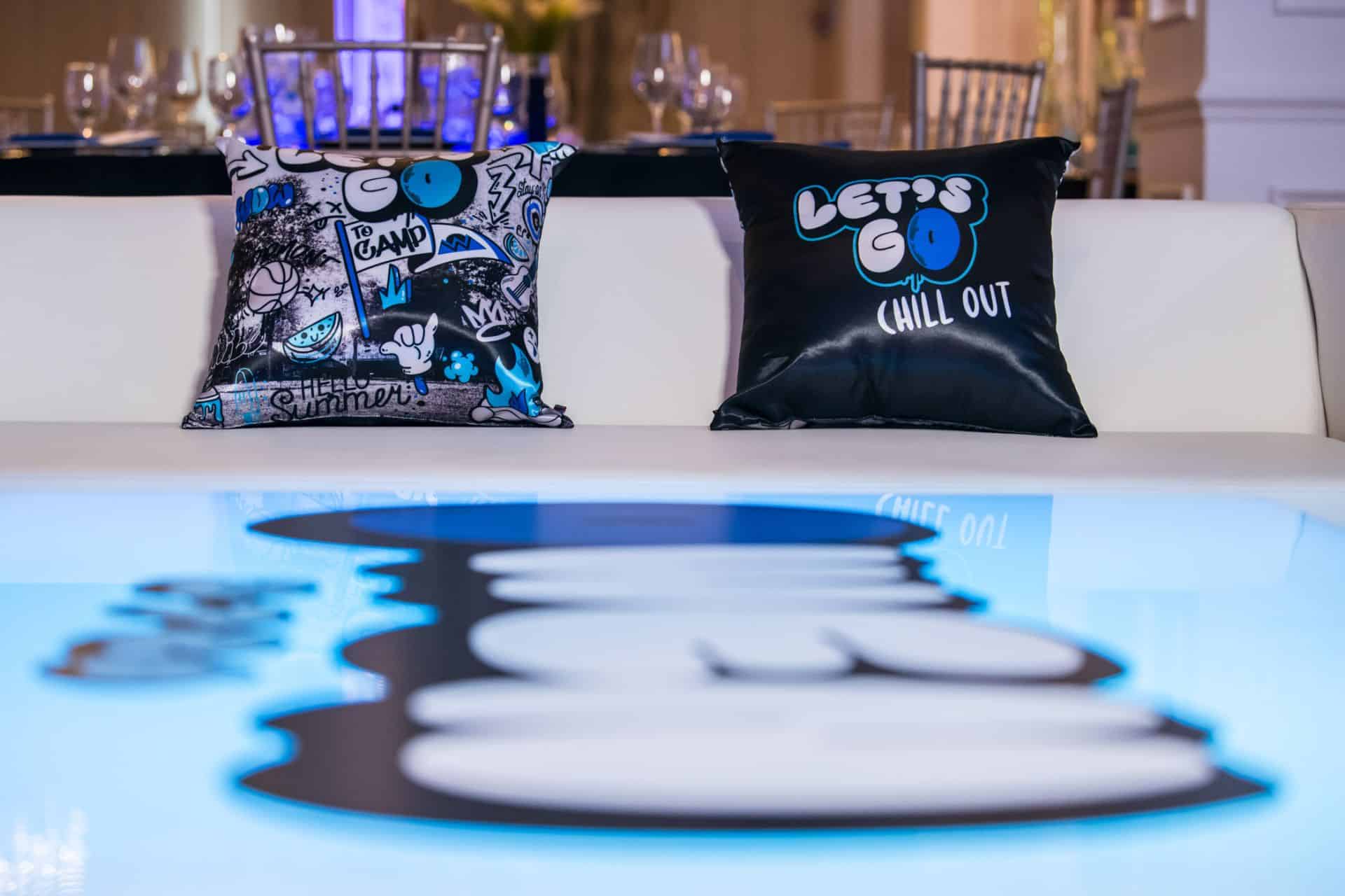 Custom Graffiti Pillows for a Bar Mitzvah