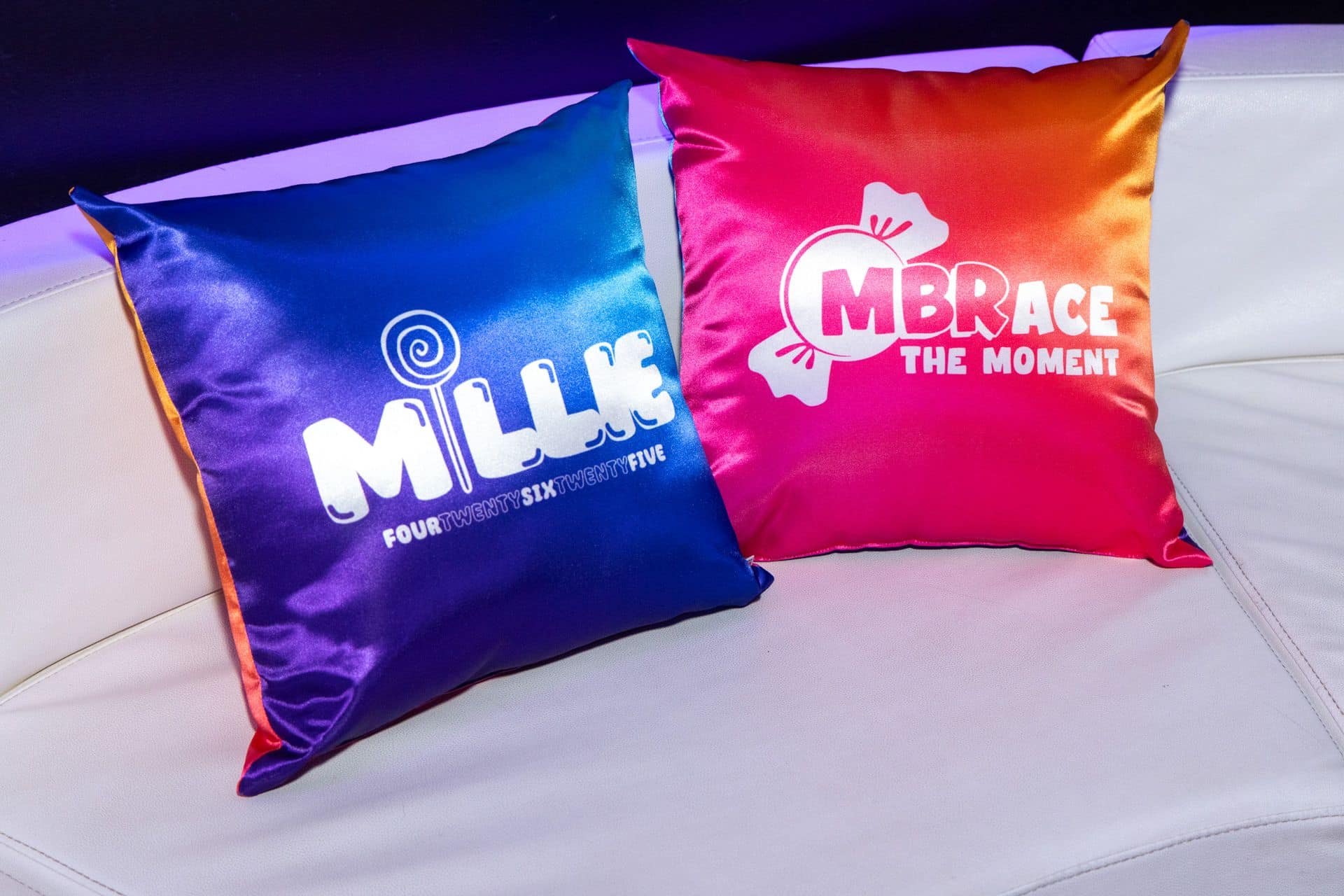 Candy Theme Bat Mitzvah Pillows
