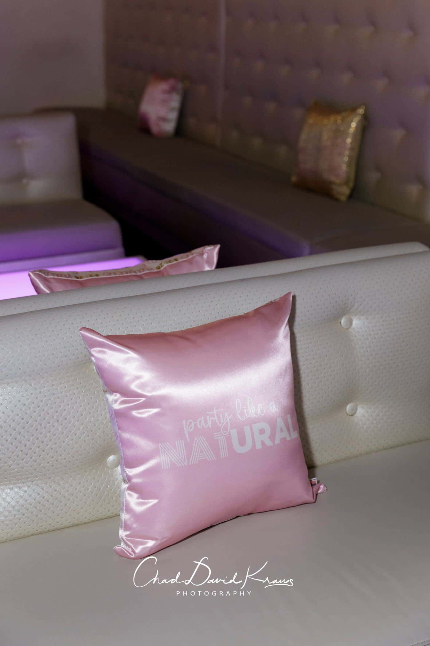 Custom Pillow Pink Logo Pillow