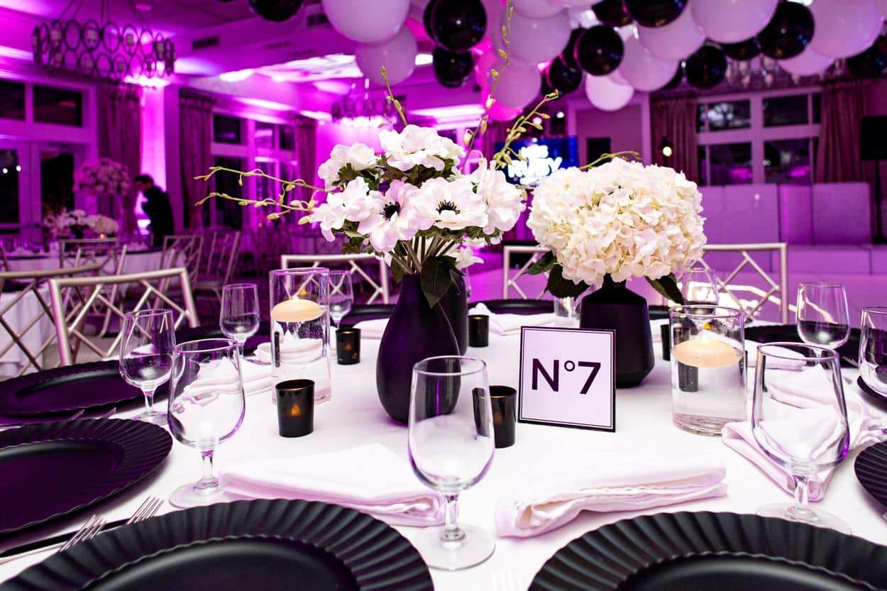 Bat Mitzvah Custom Table Number