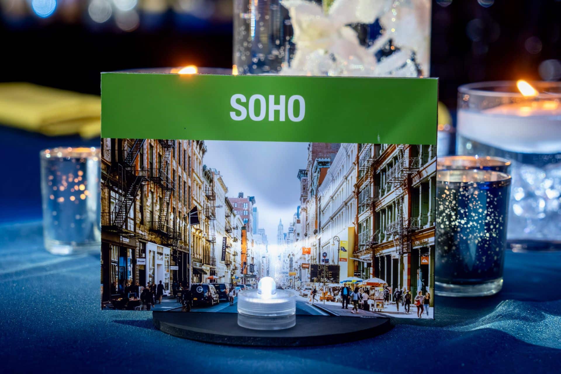 Custom City Table Sign for a NYC Theme Bat Mitzvah