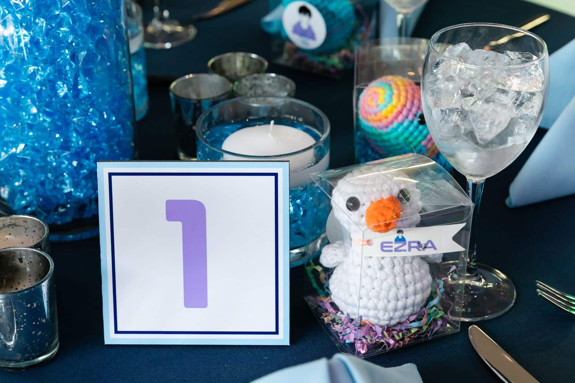 Custom Table Sign for a Bar Mitzvah