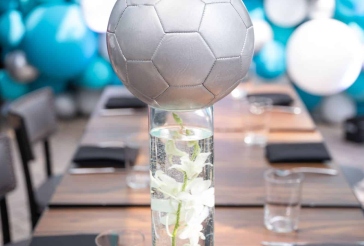 Soccer Lounge Centerpiece